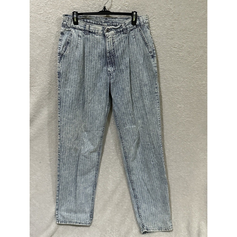 Vintage Levis Jeans Mens 34x34* Blue White Silver Tab Striped Straight Leg Denim